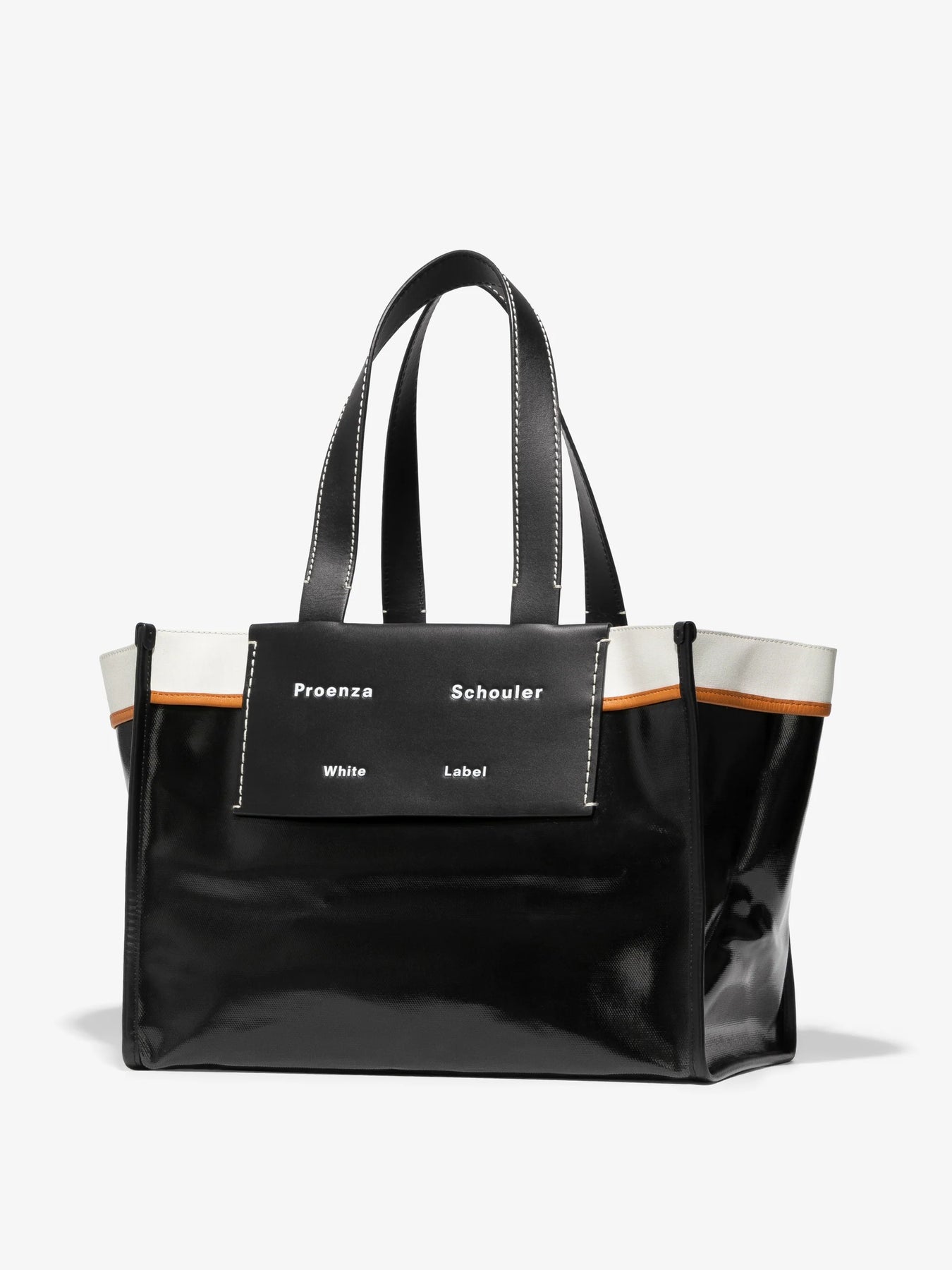 Large Morris Coated Canvas Tote - Svart