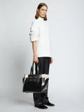 Large Morris Coated Canvas Tote - Svart