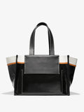 Large Morris Coated Canvas Tote - Svart