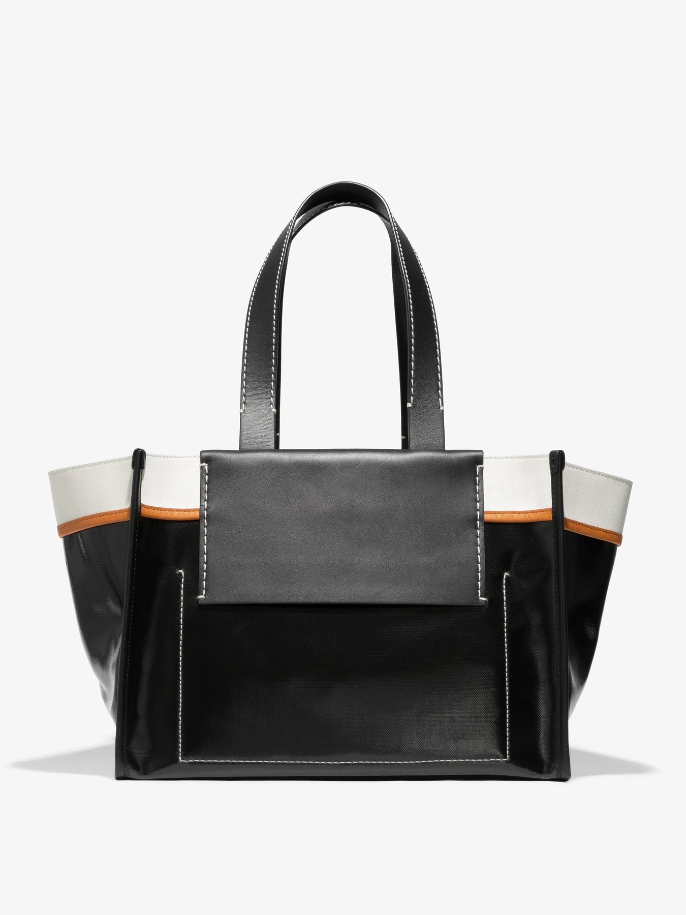Large Morris Coated Canvas Tote - Svart