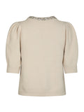 Maia Stone Knit Blouse - Ivory