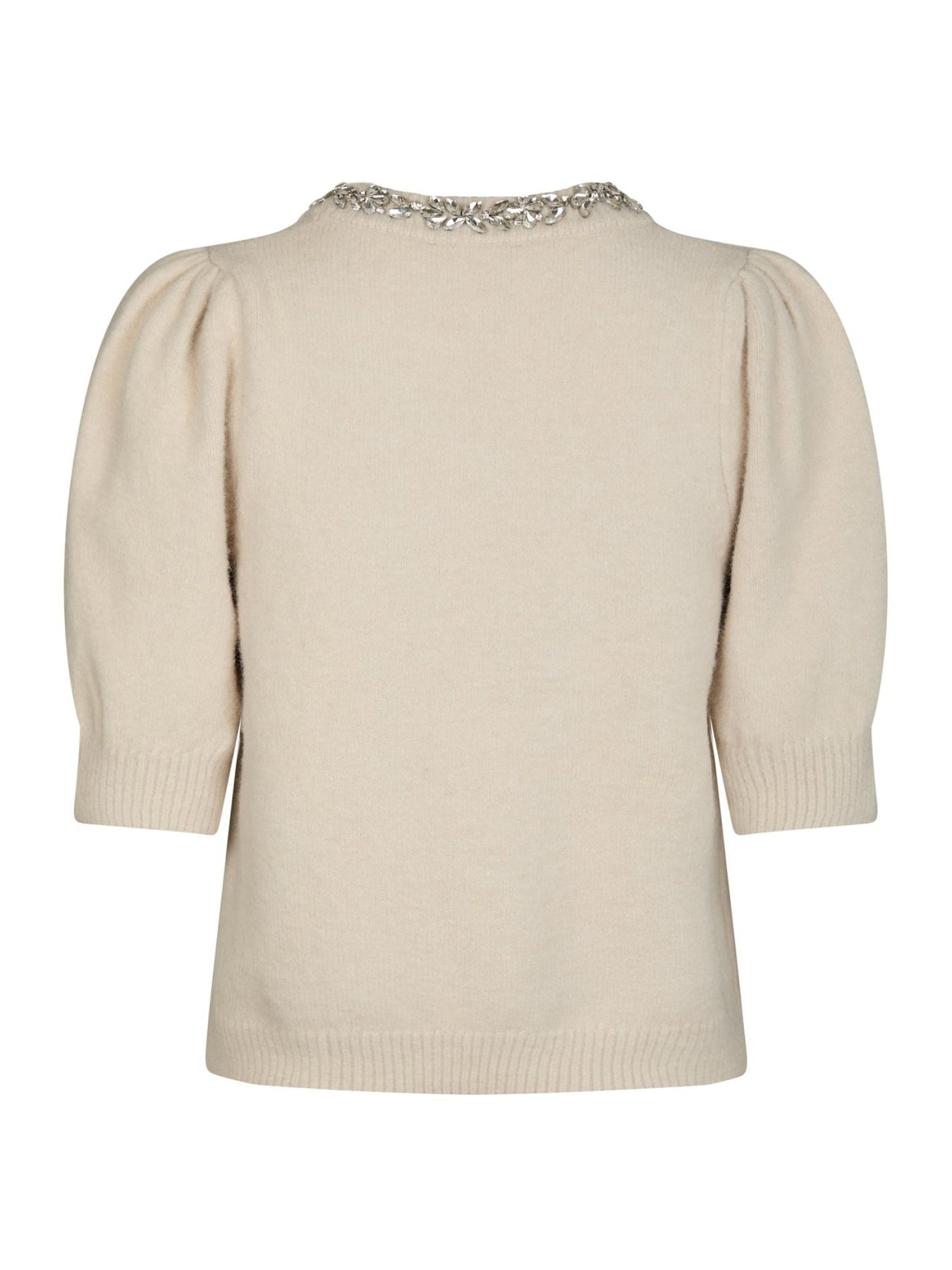Maia Stone Knit Blouse - Ivory