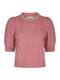 Maia Stone Knit Blouse - Rosa