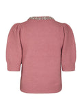 Maia Stone Knit Blouse - Rosa