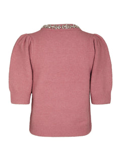 Maia Stone Knit Blouse - Rose