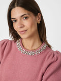 Maia Stone Knit Blouse - Rosa