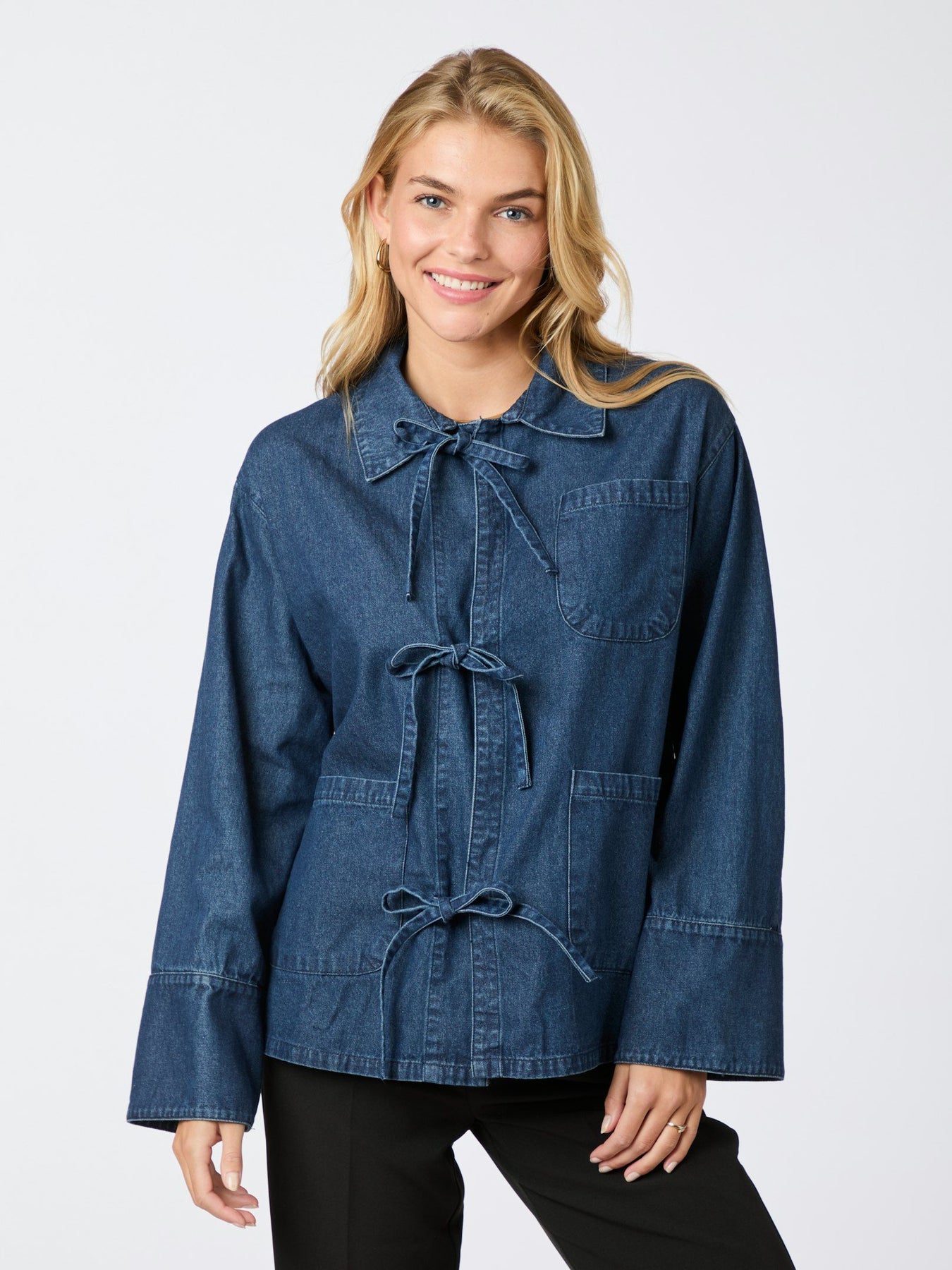 Starlie Denim Shirt - Dark Blue