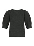 Martha Bow Knit Tee - Antracit