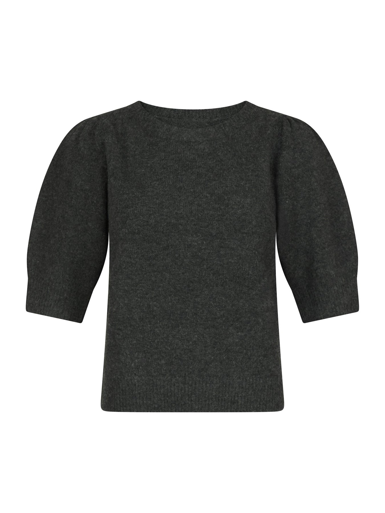 Martha Bow Knit Tee - Antracit