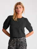 Martha Bow Knit Tee - Antracit