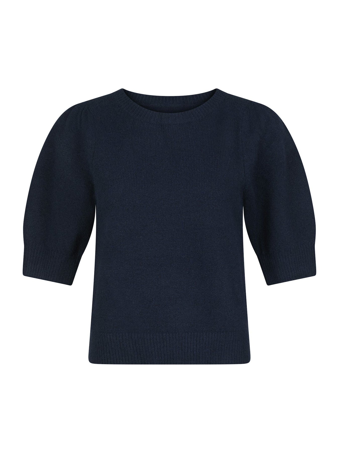 Martha Bow Knit Tee - Navy