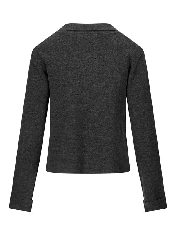 Ulla Merino Jacket - Mörkgrå melange