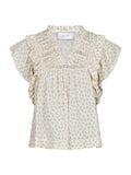 Jayla Basic Blossom Top - Creme
