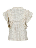 Jayla Basic Blossom Top - Creme