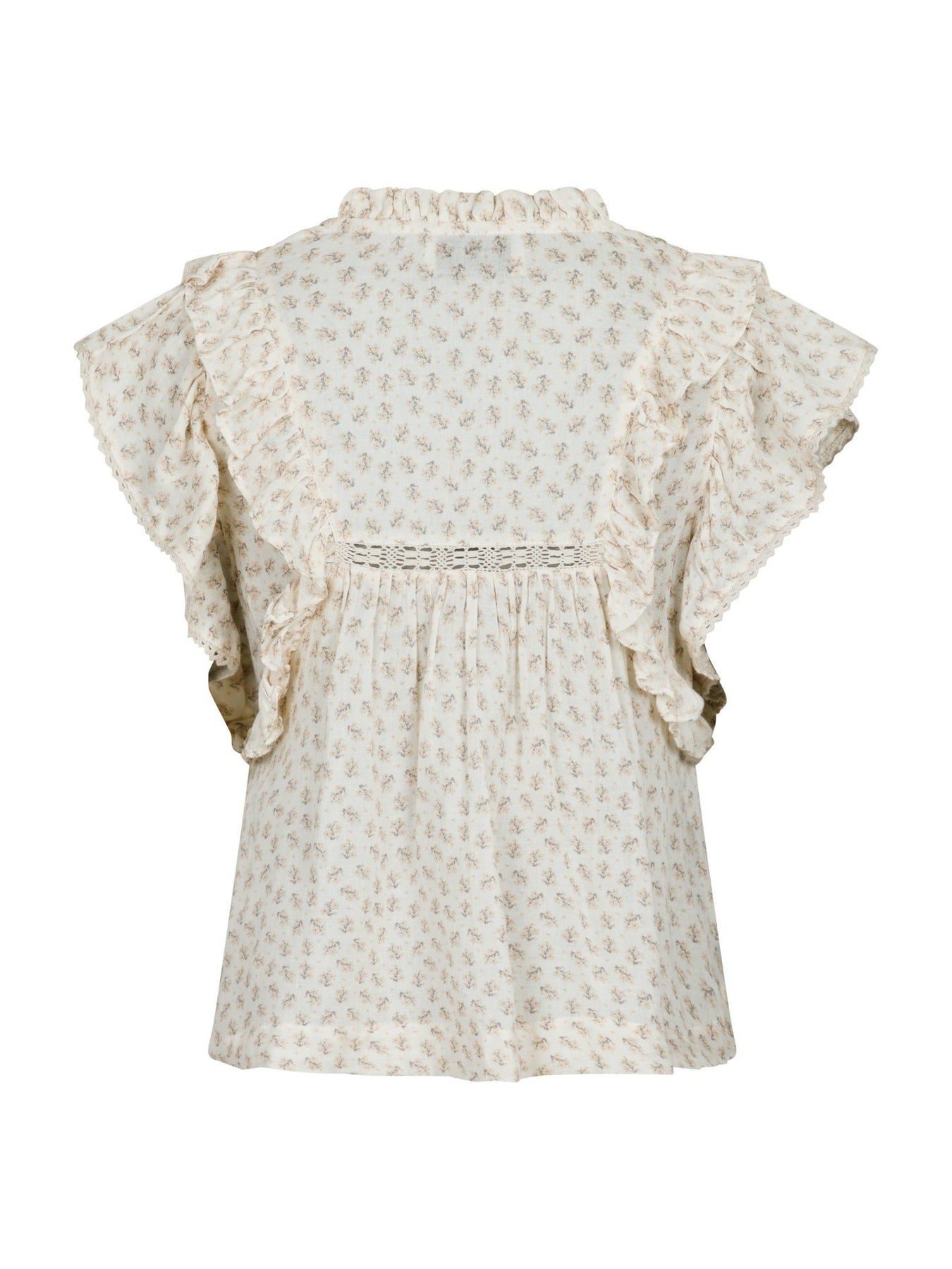 Jayla Basic Blossom Top - Creme