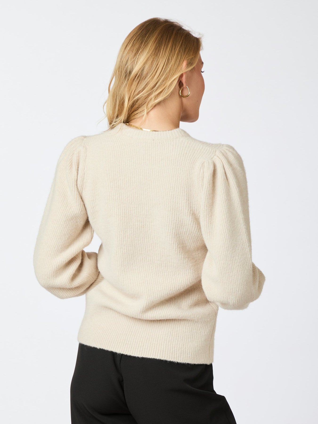 Angie Knit Blouse - Ivory