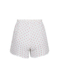 Merritt Pointelle Heart Shorts - White