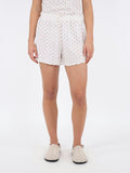 Merritt Pointelle Heart Shorts - White