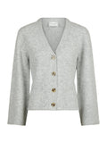 Pixie Knit Cardigan - Light Grey Melange