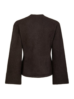 Pixie Knit Cardigan - Dark Brown