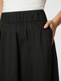 Yara Poplin Skirt - Svart