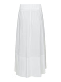 Yara Long Poplin Skirt - Vit