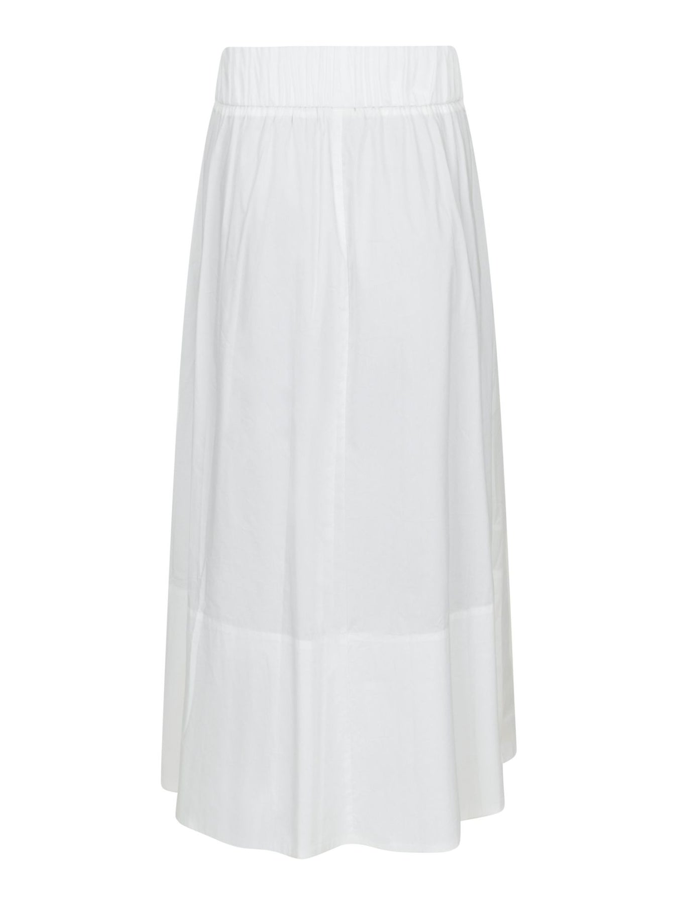 Yara Long Poplin Skirt - Vit