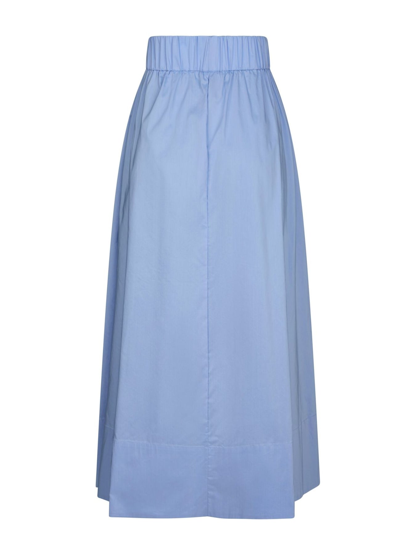 Yara Long Poplin Skirt - Sky Blue