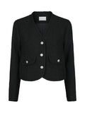 Manua Boucle Jacket - Black