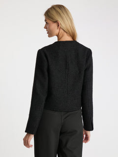 Manua Boucle Jacket - Black