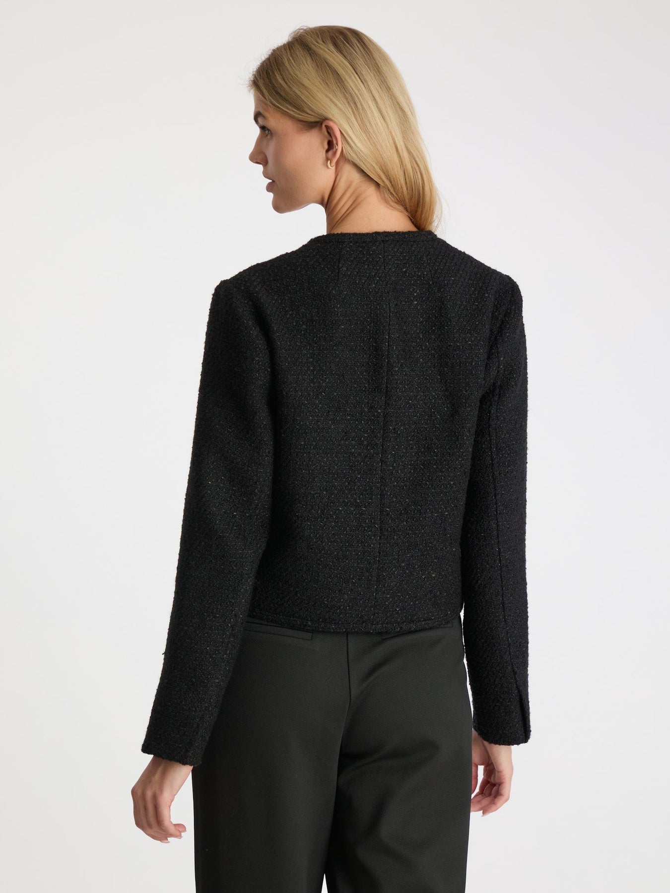 Manua Boucle Jacket - Black