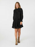 Ebba S Voile Blouse - Svart