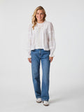 Ebba S Voile Blouse - Vit