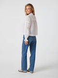 Ebba S Voile Blouse - Vit