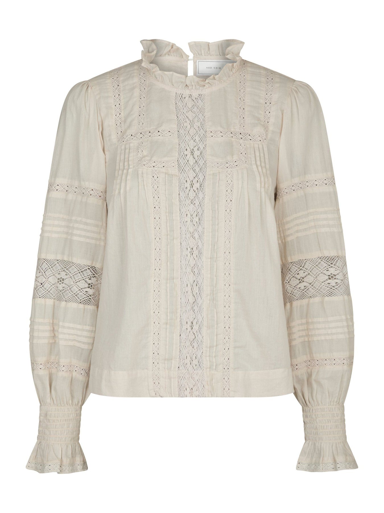 Neo Noir Ebba S Voile Blus - Ivory