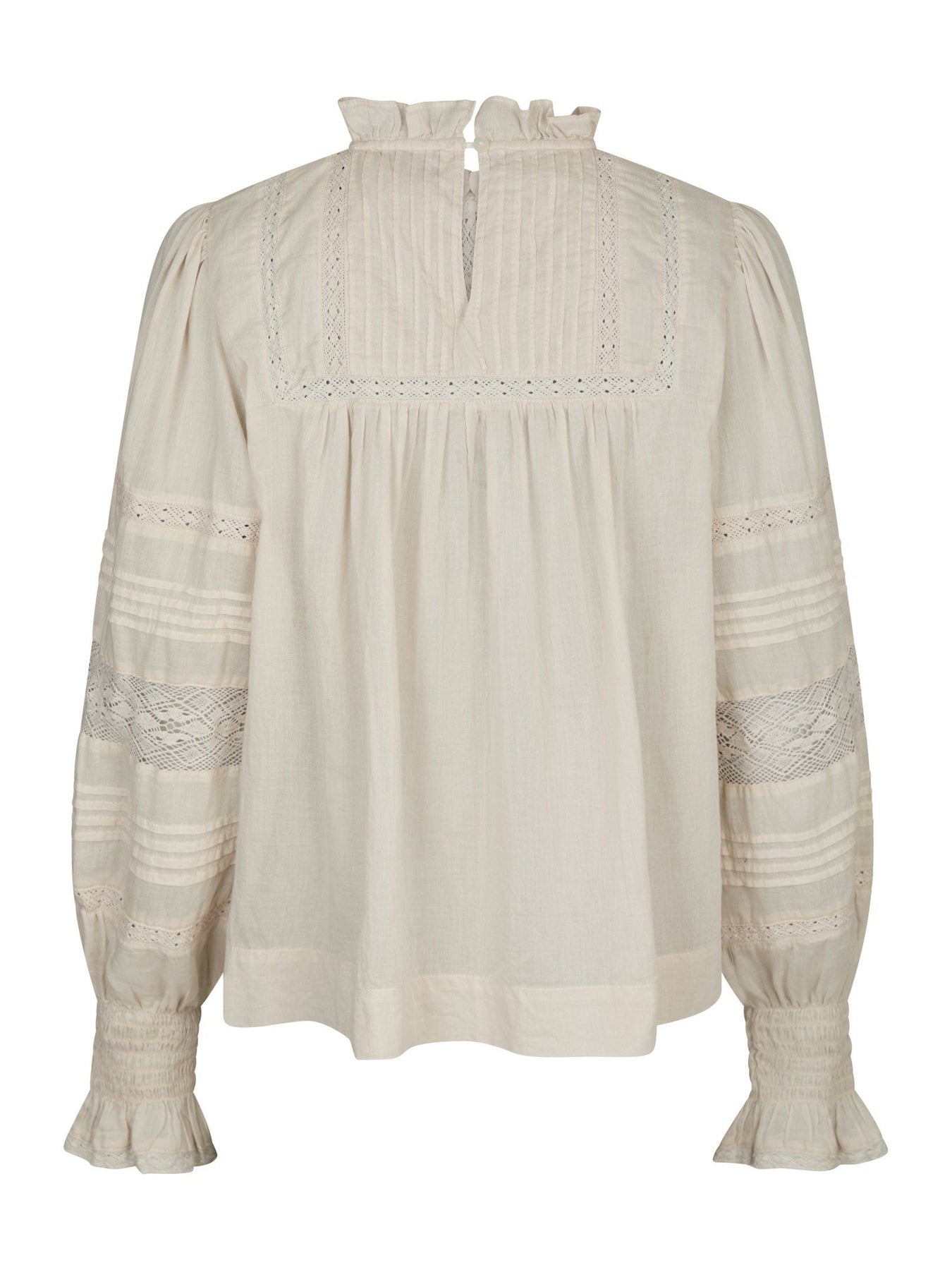 Neo Noir Ebba S Voile Blus - Ivory