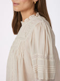Neo Noir Ebba S Voile Blus - Ivory