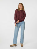 Ebba S Voile Blouse - Burgunder