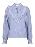Degas Stripe Blouse - Blue
