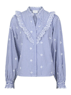 Degas Stripe Blouse - Blue
