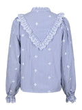 Degas Stripe Blouse - Blue