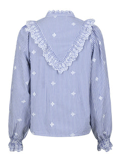 Degas Stripe Blouse - Blue
