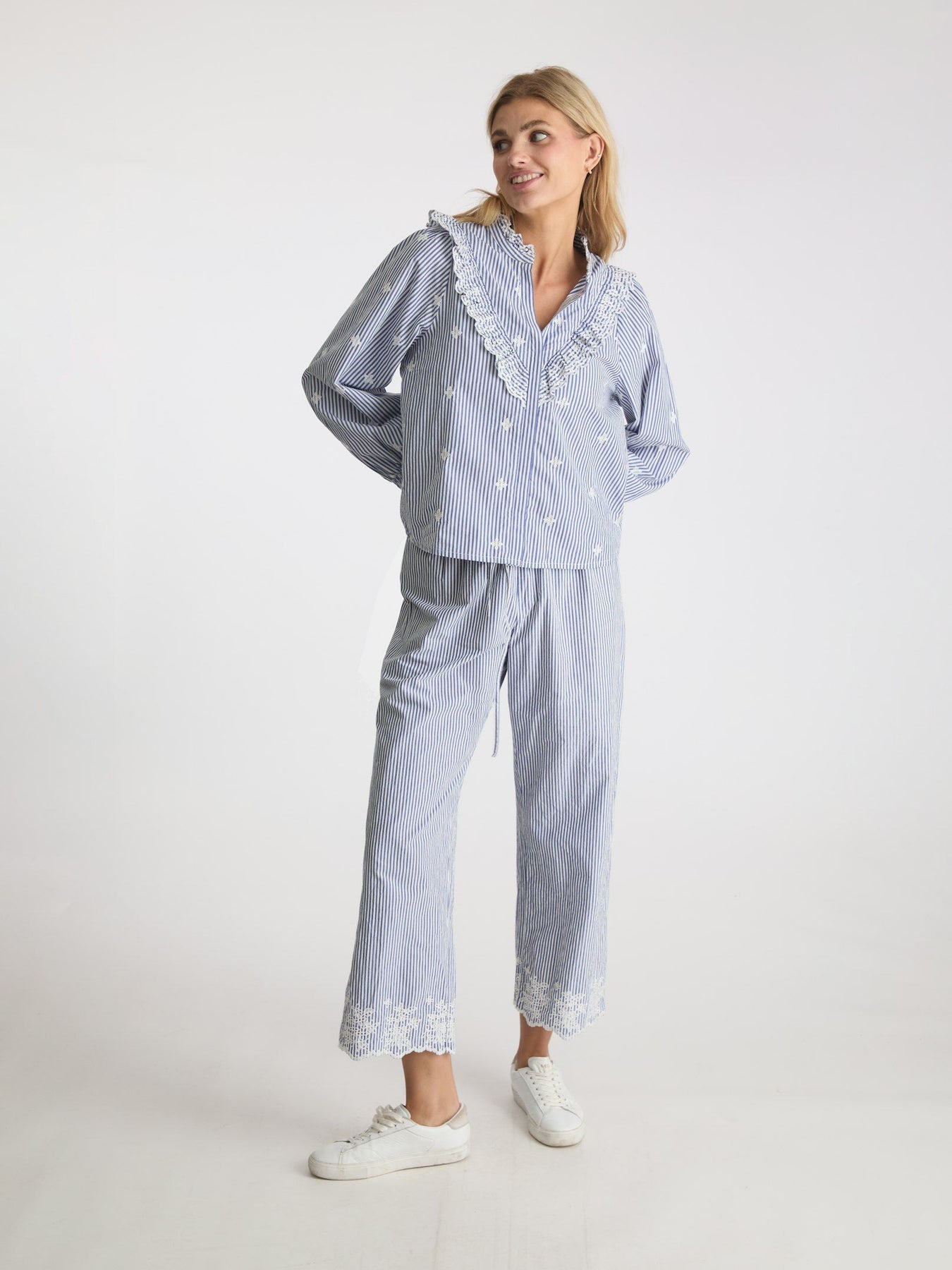 Degas Stripe Blouse - Blue