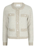 Vivia Knit Cardigan - Beige Melange