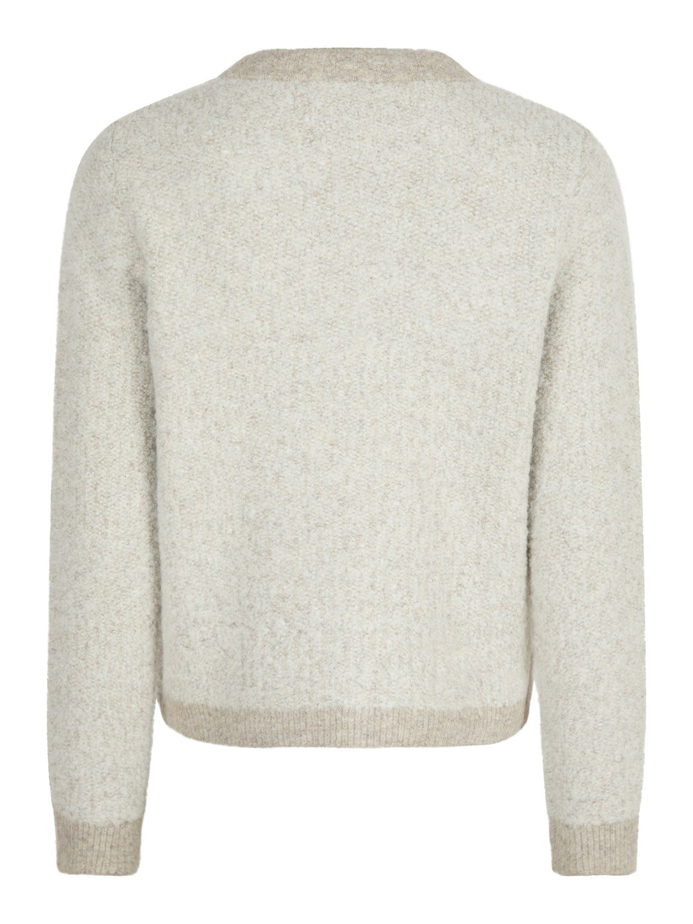 Vivia Knit Cardigan - Beige Melange
