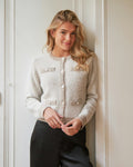 Vivia Knit Cardigan - Beige Melange