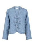 Dubbie Denim Quilt Jacket - Blue