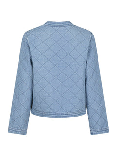 Dubbie Denim Quilt Jacket - Blue