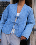 Dubbie Denim Quilt Jacket - Blue