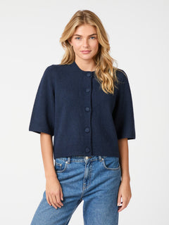 Elmira Knit Cardigan - Navy
